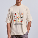 MESCHUGGE?- Unisex Oversize Bio-T-Shirt - Naturweiß