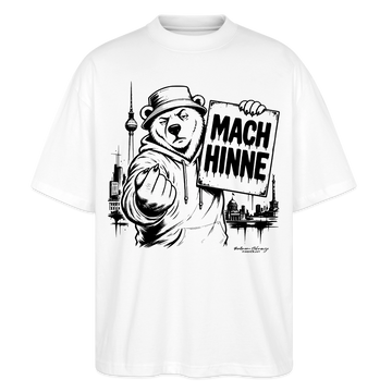 MACH HINNE – Berlin Souvenir -Oversized Unisex Bio T-Shirt - Weiß