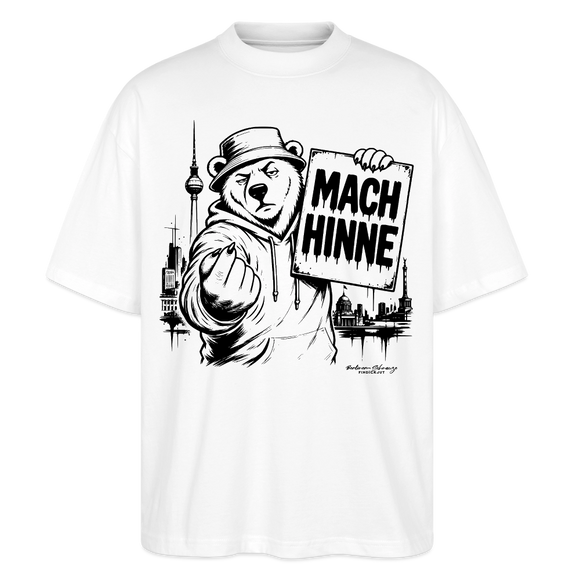 MACH HINNE – Berlin Souvenir -Oversized Unisex Bio T-Shirt - Weiß
