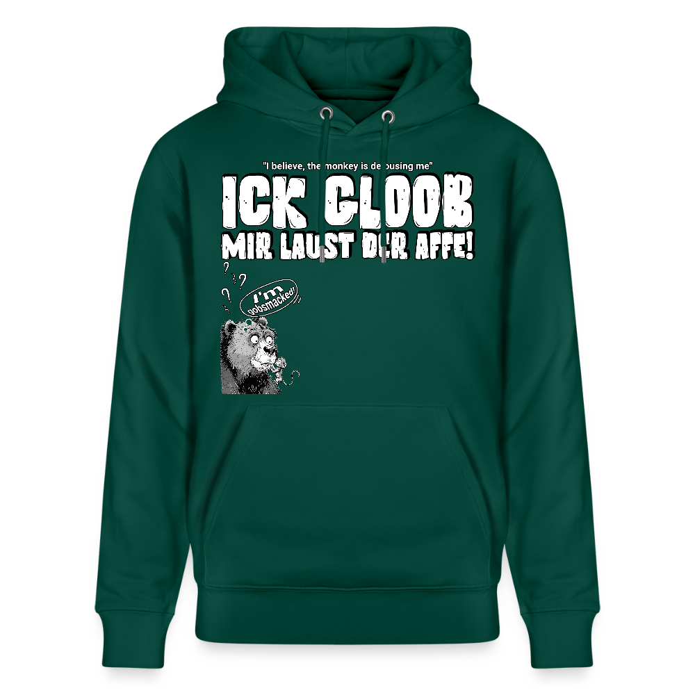 ICK GLOOB MIR LAUST DER AFFE-Unisex Bio-Hoodie - Forest