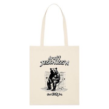 DRUFF JESCHISS'N-Bio-Stoffbeutel - Naturweiß