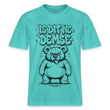 Berliner Sommer-IS DIT NE DEMSE-RELAXED FIT Unisex Organic T-Shirt - Poolblau