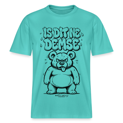 Berliner Sommer-IS DIT NE DEMSE-RELAXED FIT Unisex Organic T-Shirt - Poolblau