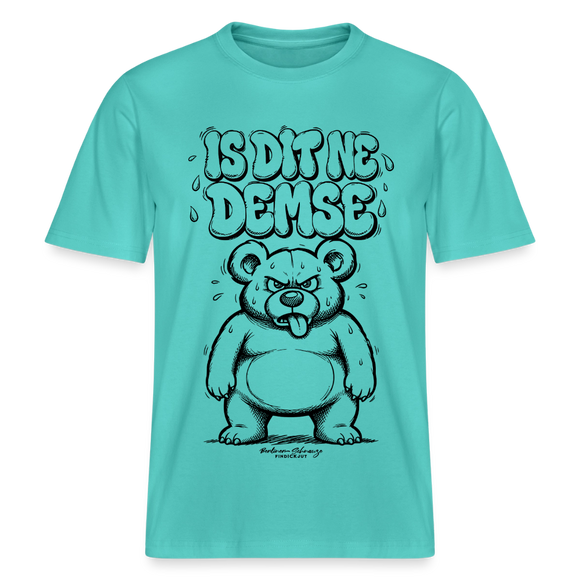 Berliner Sommer-IS DIT NE DEMSE-RELAXED FIT Unisex Organic T-Shirt - Poolblau