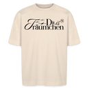 der berliner Spruch| dit is n TRÄUMCHEN-Unisex Oversize Bio-T-Shirt - Naturweiß