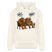 Berliner Bären mit Berliner Schnauze-WATN'? NÜSCHT-Unisex Bio-Hoodie - Naturweiß 