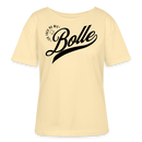 ICK FREU MA WIE BOLLE-Rundhals Frauen Bio-T-Shirt II - Creme
