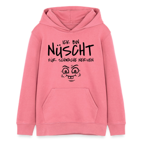Hauptstadtjöre-NÜSCHT FÜR SCHWACHE NERVEN-Teenager Organic Hoodie - Pink 
