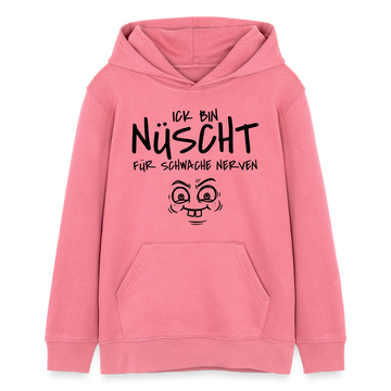 Hauptstadtjöre-NÜSCHT FÜR SCHWACHE NERVEN-Teenager Organic Hoodie - Pink 