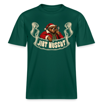 Berliner Bär zu WEihnachten-JIBT NÜSCHT- RELAXED FIT Unisex Organic T-Shirt - Forest