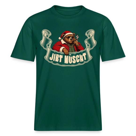 Berliner Bär zu WEihnachten-JIBT NÜSCHT- RELAXED FIT Unisex Organic T-Shirt - Forest