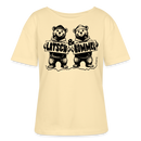 LATSCH & BOMMEL-Rundhals Frauen Bio-T-Shirt - Creme