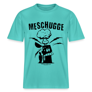 Berlin Shirt-MESCHUGGE - Relaxed Fit Unisex Bio-T-Shirt - Poolblau