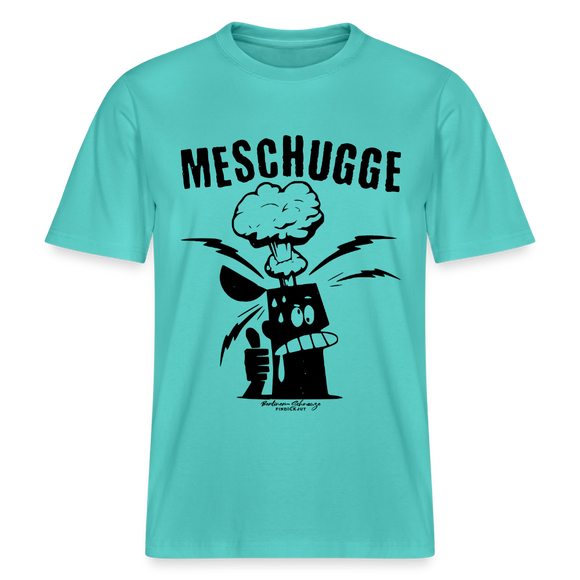 Berlin Shirt-MESCHUGGE - Relaxed Fit Unisex Bio-T-Shirt - Poolblau