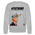 #FCKTRUMP-Unisex Bio-Sweatshirt - Grau meliert