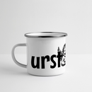 URST SCHAU - Panorama Emaille-Tasse - Weiß
