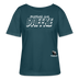 Berliner Spruch-AUS DAFFKE-Rundhals Frauen Bio-T-Shirt - Dunkles Petrol