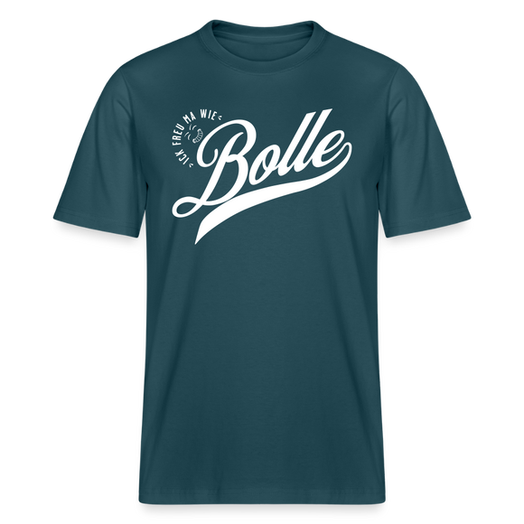 ICK FREU MA WIE BOLLE-Relaxed Fit Unisex Bio-T-Shirt - Dunkles Petrol