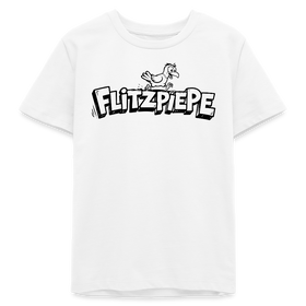 FLITZPIEPE-Bio Teenager T-Shirt - Weiß