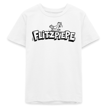 FLITZPIEPE-Bio Teenager T-Shirt - Weiß