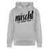 NÜSCHT FÜR SCHWACHE NERVEN-Unisex Bio-Hoodie mit Berliner Schnauze - Grau meliert