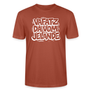 VAFATZ DA VOM JELÄNDE-Unisex T-Shirt Bio-Berliner Schnauze - Terrakotta