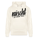 NÜSCHT FÜR SCHWACHE NERVEN-Unisex Bio-Hoodie mit Berliner Schnauze - Naturweiß 