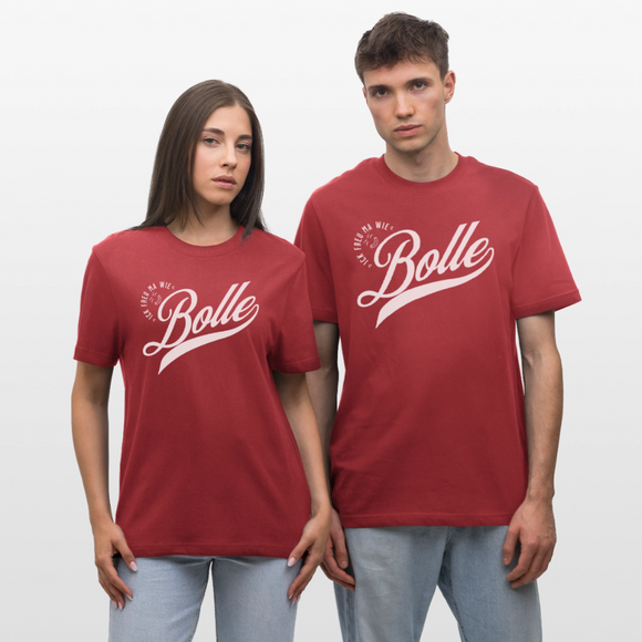 ICK FREU MA WIE BOLLE-Relaxed Fit Unisex Bio-T-Shirt - Erdrot