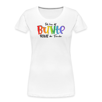 LIEBE IS BUNT-Frauen Premium Bio T-Shirt - Weiß