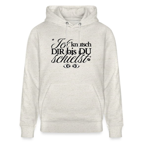 ICK KNUTSCH DIR - Unisex Bio-Hoodie - Beige meliert