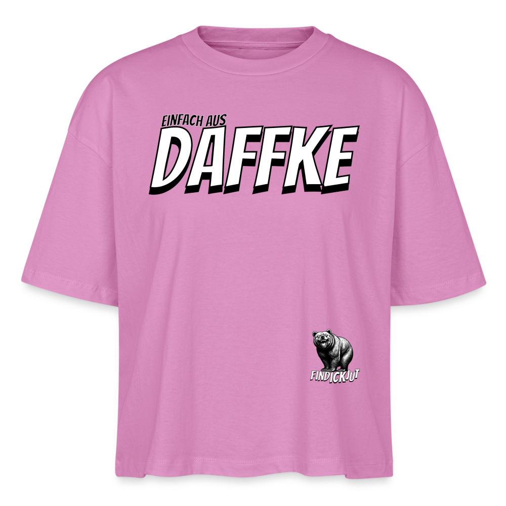 AUS DAFFKE-Frauen Boxy Bio-T-Shirt - Pink