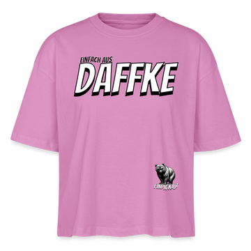 AUS DAFFKE-Frauen Boxy Bio-T-Shirt - Pink