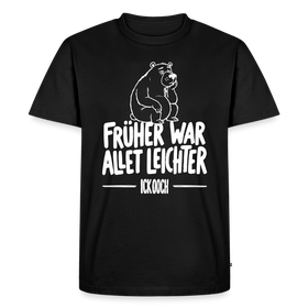 Berlin Shirt-FRÜHER WAR ALLET LEICHTER-ICK OOCH-Männer Premium T-Shirt - Schwarz