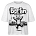 Berlin Souvenir-Frauen Boxy Bio-T-Shirt-BERLIN ICK LIEBE DIR - Weiß meliert