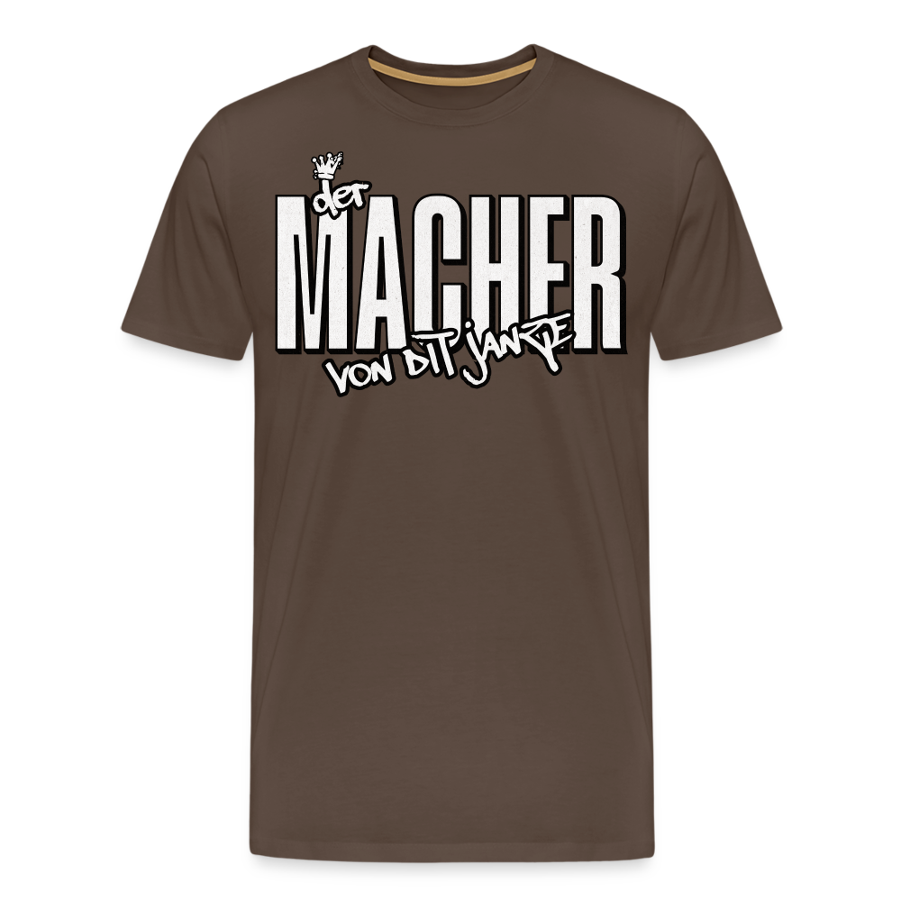 DER MACHER VON DIT JANZE - Männer Premium T-Shirt - Edelbraun