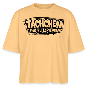 Berlin Shirt-TACHCHEN IHR FLITZPIEPEN-Frauen Boxy Bio-T-Shirt - Mispel
