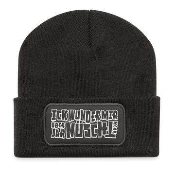 Berliner Spruch-ICK WUNDER MIR-Beanie - Dunkelgrau