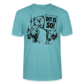 Berlin Souvenir T-Shirt-DIT IS SO!- Bio Unisex T-Shirt mit Berliner Bär - Pastelltürkis