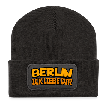 BERLIN ICK LIEBE DIR-Beanie - Dunkelgrau
