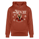 JIBT NÜSCHT-Unisex Bio-Hoodie-mit Berliner Bär - Terrakotta