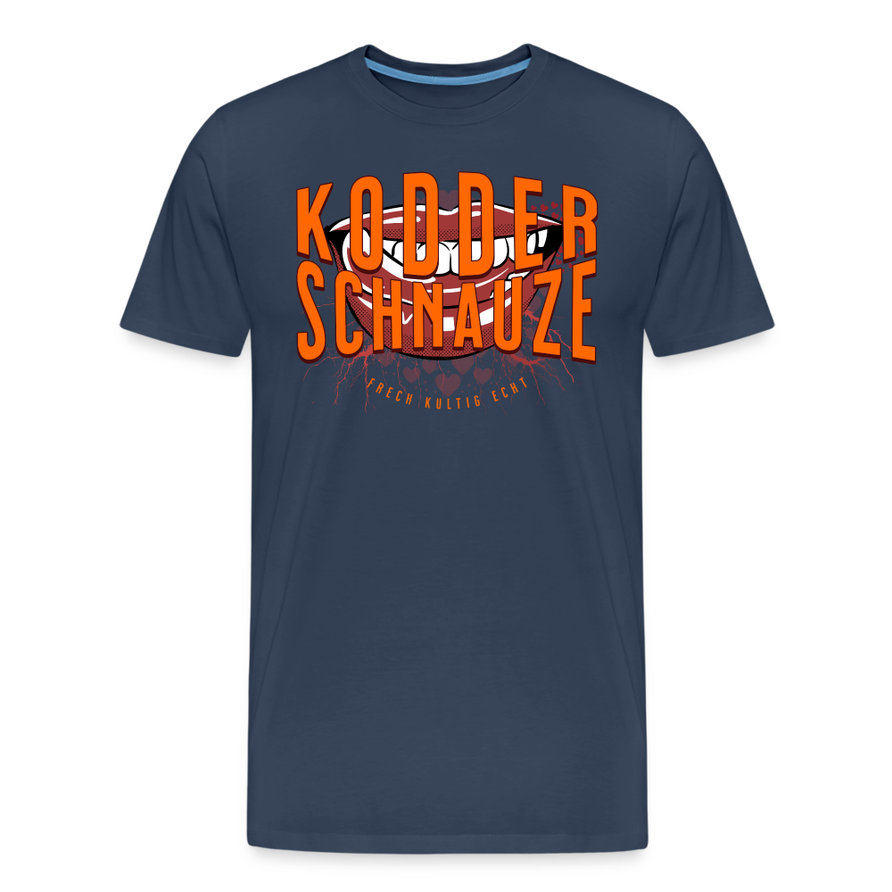 KODDERSCHNAUZE - Männer Premium Bio T-Shirt - Navy