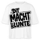 berlinerisch-DIT MACHT URST LUNTE-Frauen Boxy Bio-T-Shirt - Weiß