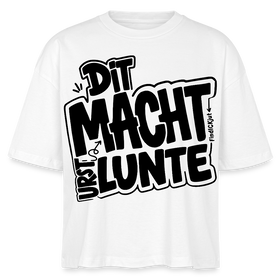 berlinerisch-DIT MACHT URST LUNTE-Frauen Boxy Bio-T-Shirt - Weiß