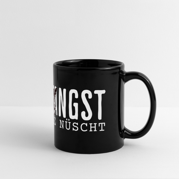 KEENE ANGST ICK TU SIE NÜSCHT - Panoramatasse - Schwarz