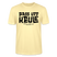 PASS UFF KEULE-Unisex T-Shirt mit Berliner Schnauze - Creme