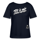 DIT IS MIR SCHNURZPIEPE-Rundhals Frauen Bio-T-Shirt - Navy
