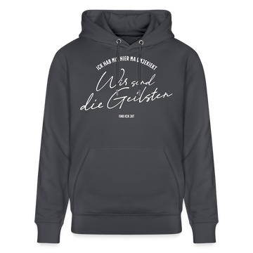 WIR SIND DIE GEILSTEN-Berlin26-Unisex Bio-Hoodie - Indigoblau