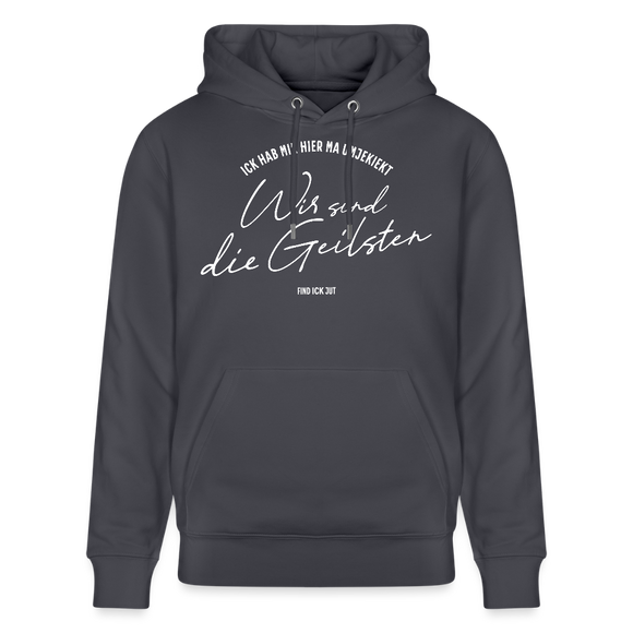 WIR SIND DIE GEILSTEN-Berlin26-Unisex Bio-Hoodie - Indigoblau