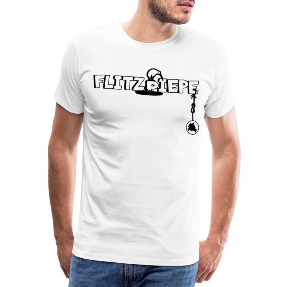 EINE FLITZPIEPE - Männer Premium T-Shirt - Weiß