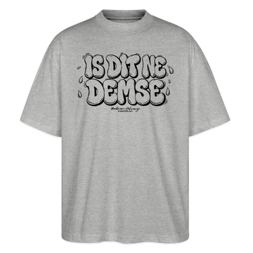 Sommer Berlin Shirt-IS DIT NE DEMSE-Oversized Unisex Bio T-Shirt - Grau meliert